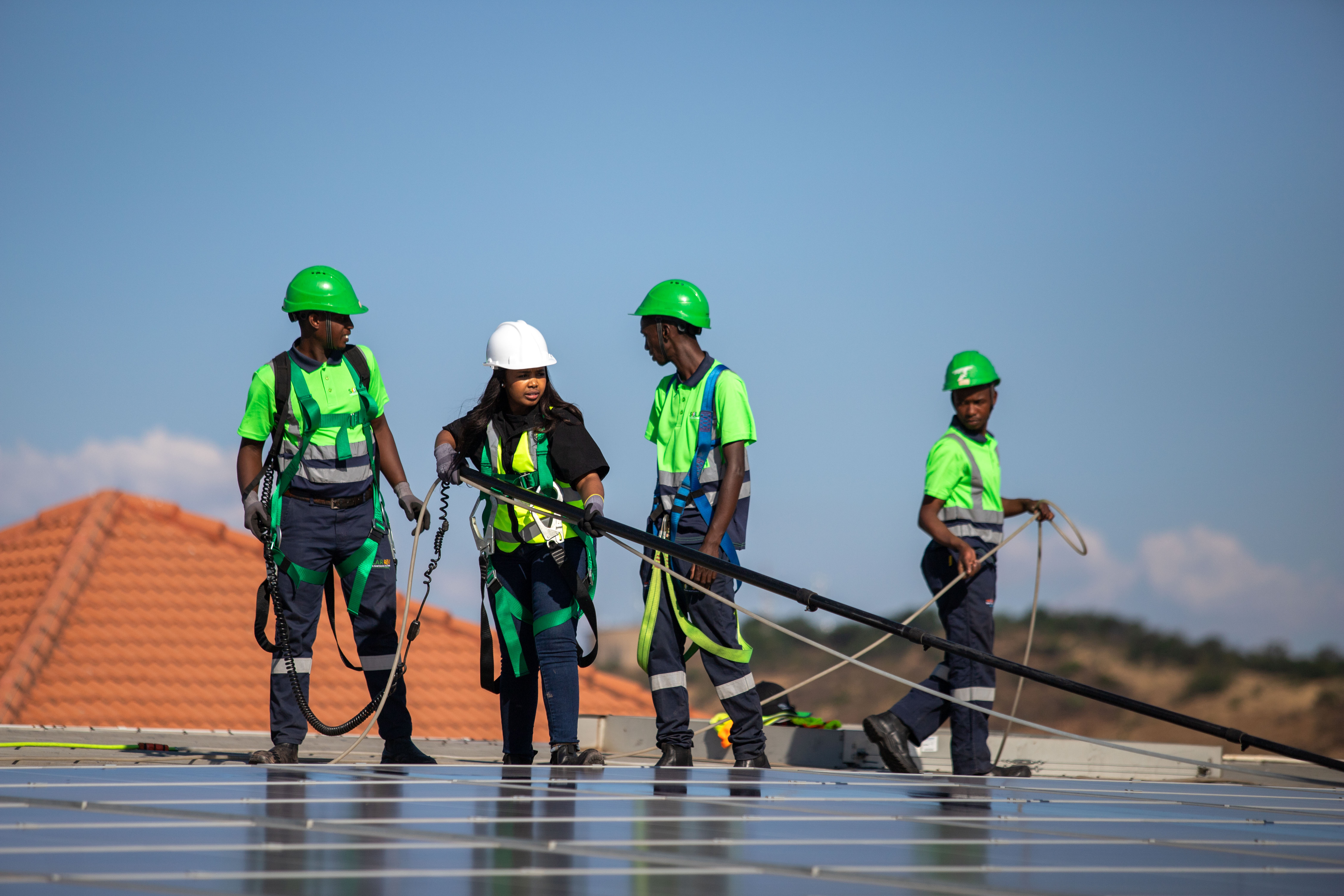 The Solarev Solutions team on site